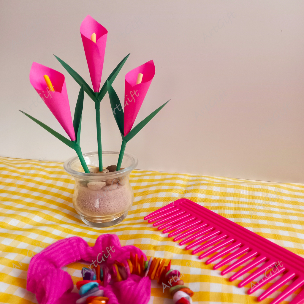 Mini tulipanes rosas.